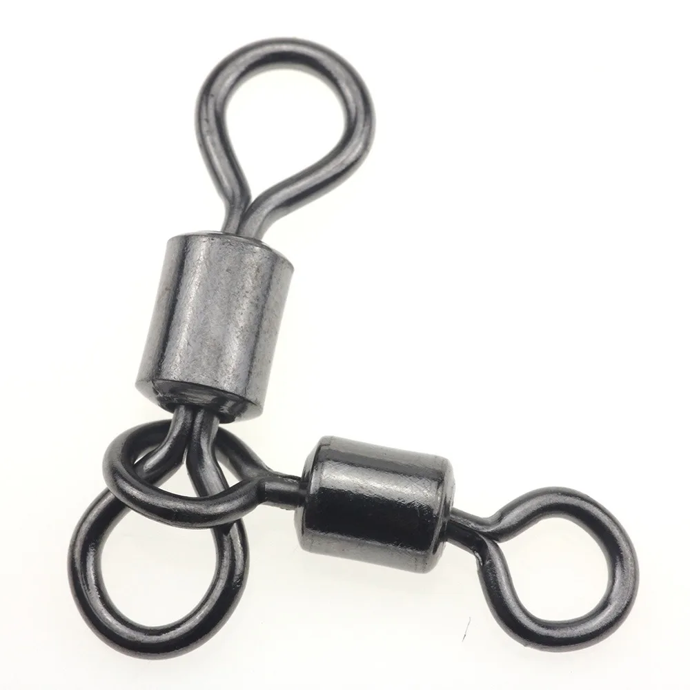 Crossline Swivels 3 Way Swivel 360 Rotation Fishing Connector Fishing Swivel Rolling Triangle Joint Fishingline Connector