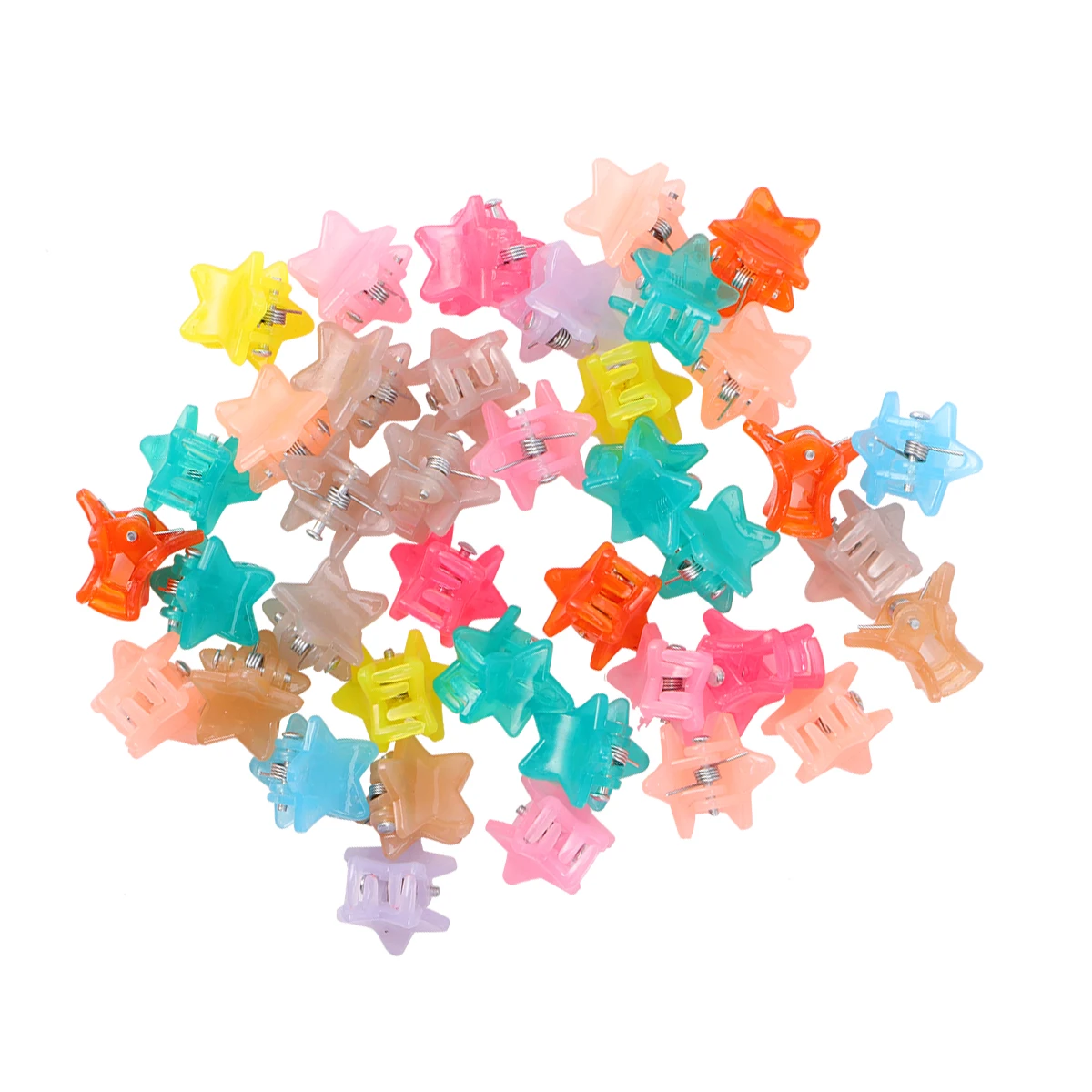 

40pcs Princess Clips Mini Hair Claw Star Hairpins For Lightweight Durable Cute Accessories Daily Use Perfect Gift