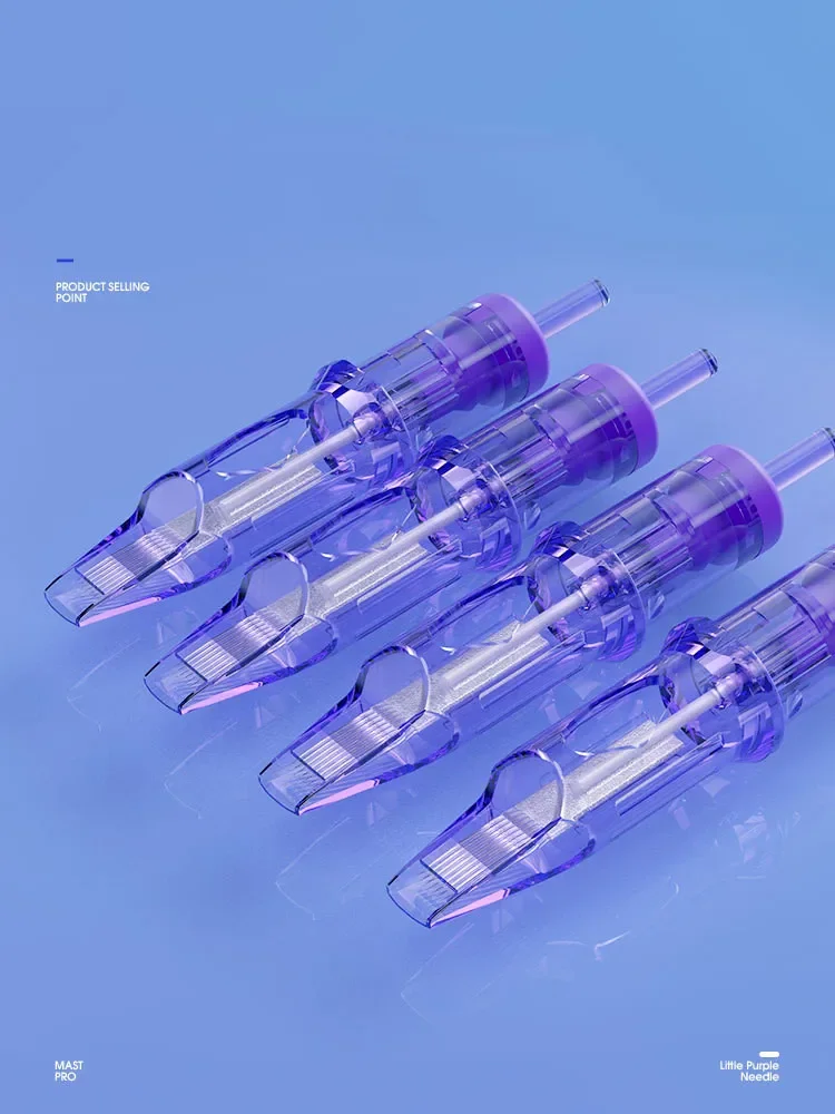 10Pcs Tattoo Cartridge N eedles Curved Magnum Disposable Sterilized Safety N eedle for Permanent Makeup Tattoo Machine