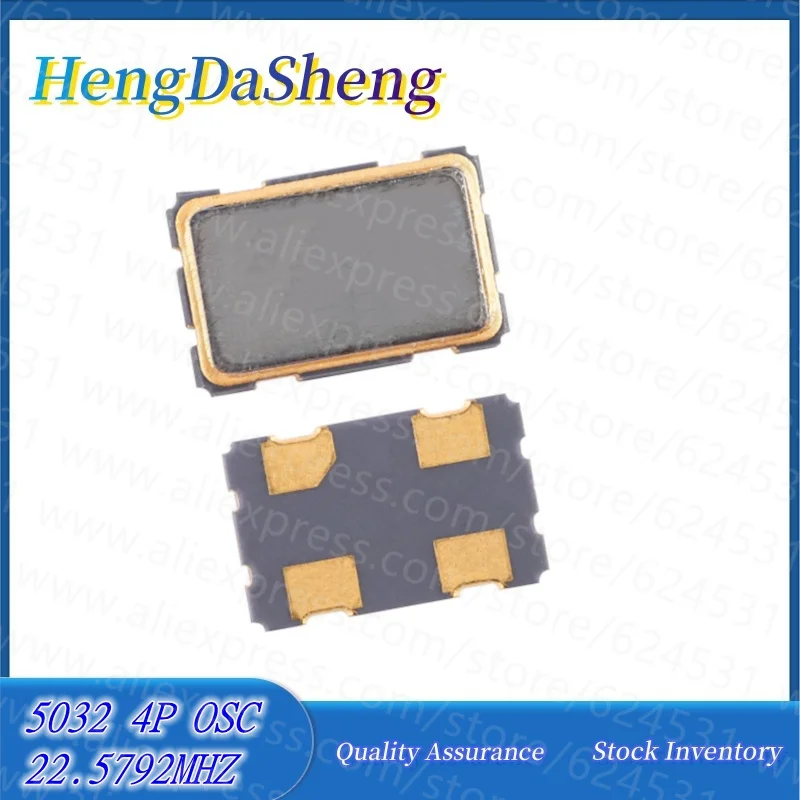 5Pcs/Lot Active Patch Crystal Oscillator 5032 22.5792MHZ 22.5792M 22.579M OCS Resonator 5.0 * 3.2mm SMD-4