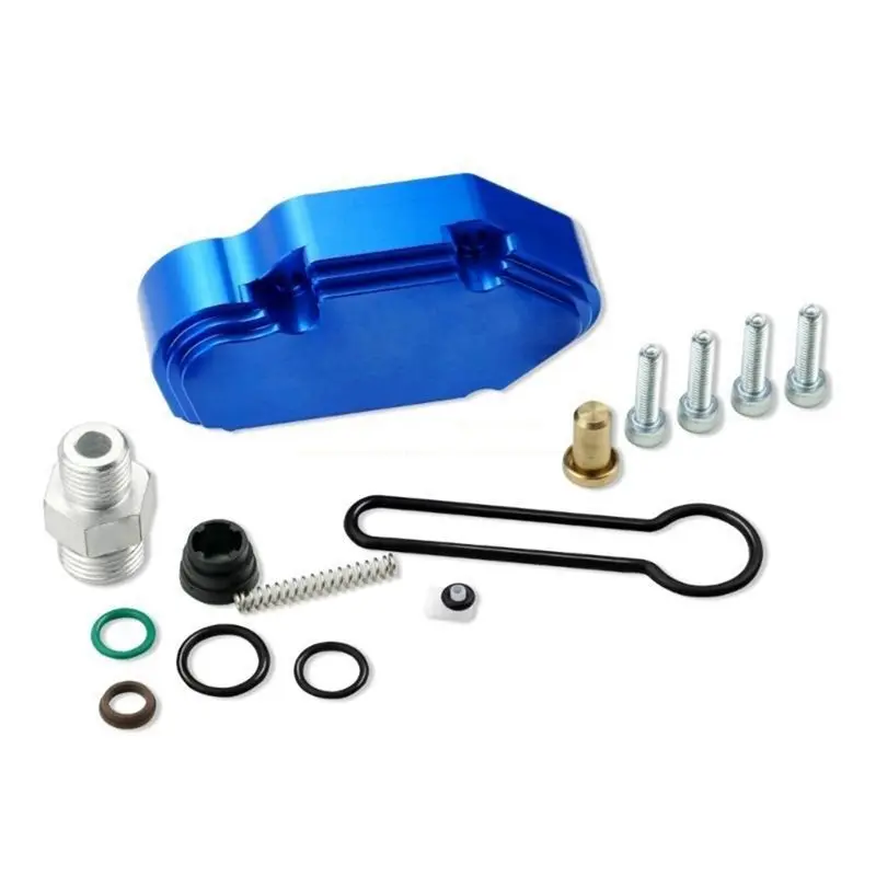 

Комплект регулятора давления топлива для Ford Powerstroke 6.0 2003-2007 с синими пружинами и регулируемым корпусом из анодированного алюминия