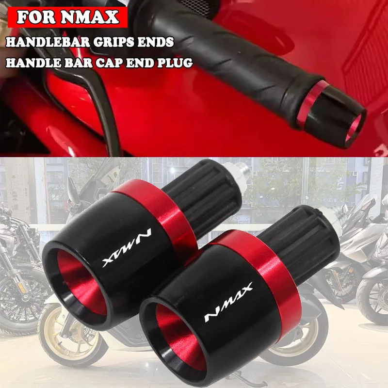 CNC Aluminum Motorcycle Accessories Handlebar Grips Ends Handle Bar Cap End Plug For NMAX N-MAX 125 155
