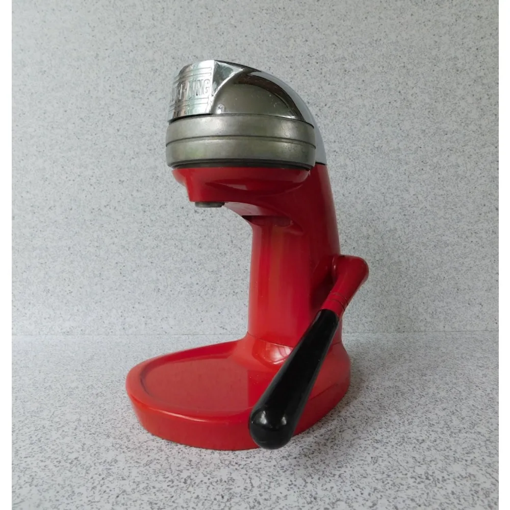 HAOYUNMA Vintage 1950s Red Juice King Manual Juicer, National Die Casting, Chicago