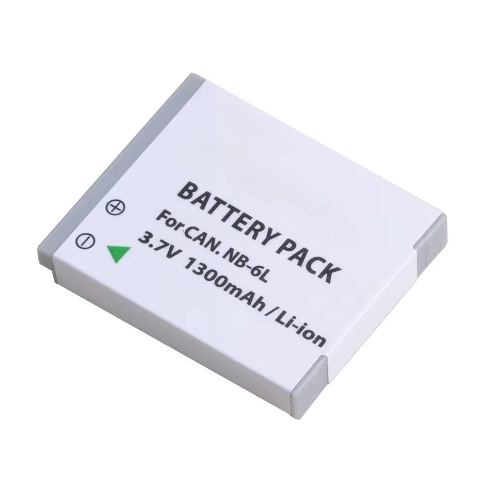 Substituição de bateria 1300mAh NB-6L para câmeras digitais Canon Powershot SX520 HS/SX530/SX610 Li-ion de alta capacidade