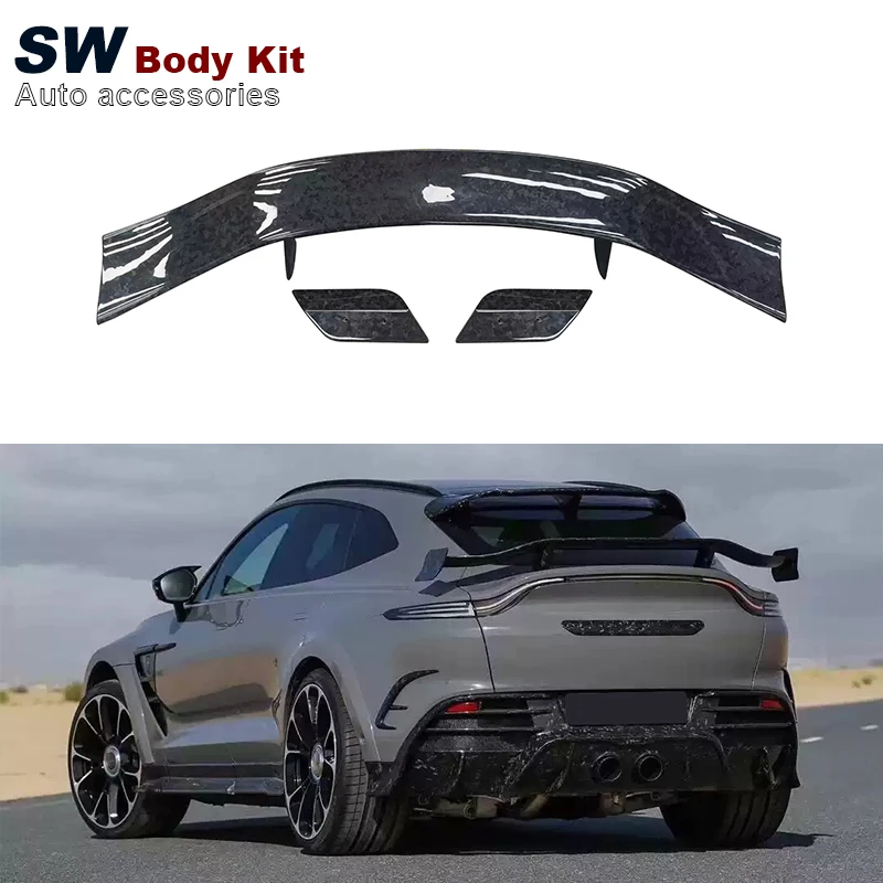 

Forged Carbon Fiber MSY Style DBX Rear Spoiler For Aston Martin DBX Rear Trunk Spoiler Lip Guide Wing Lip Rear Wing