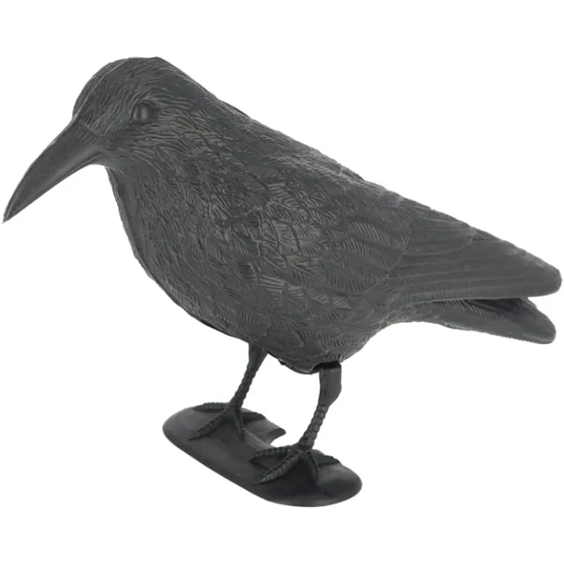 Simulation Black‑Raven Decoy, Outdoor Garden Bird & Pigeon Repellent Pest Control Ornament