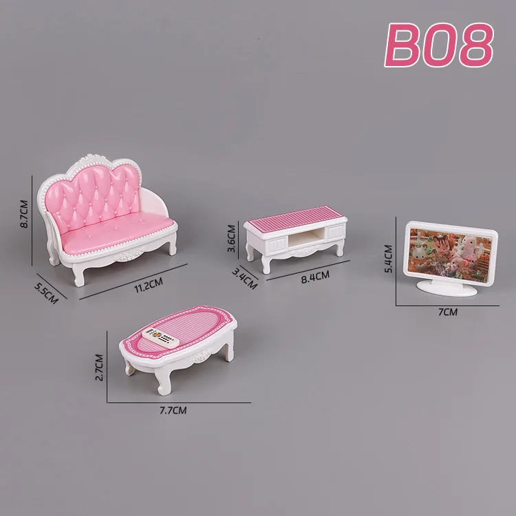 Mini conejo de familia de animales, accesorios para casa de muñecas, juguetes para jugar a las casitas, juegos de muebles de simulación, casa de muñecas, juguetes para niñas