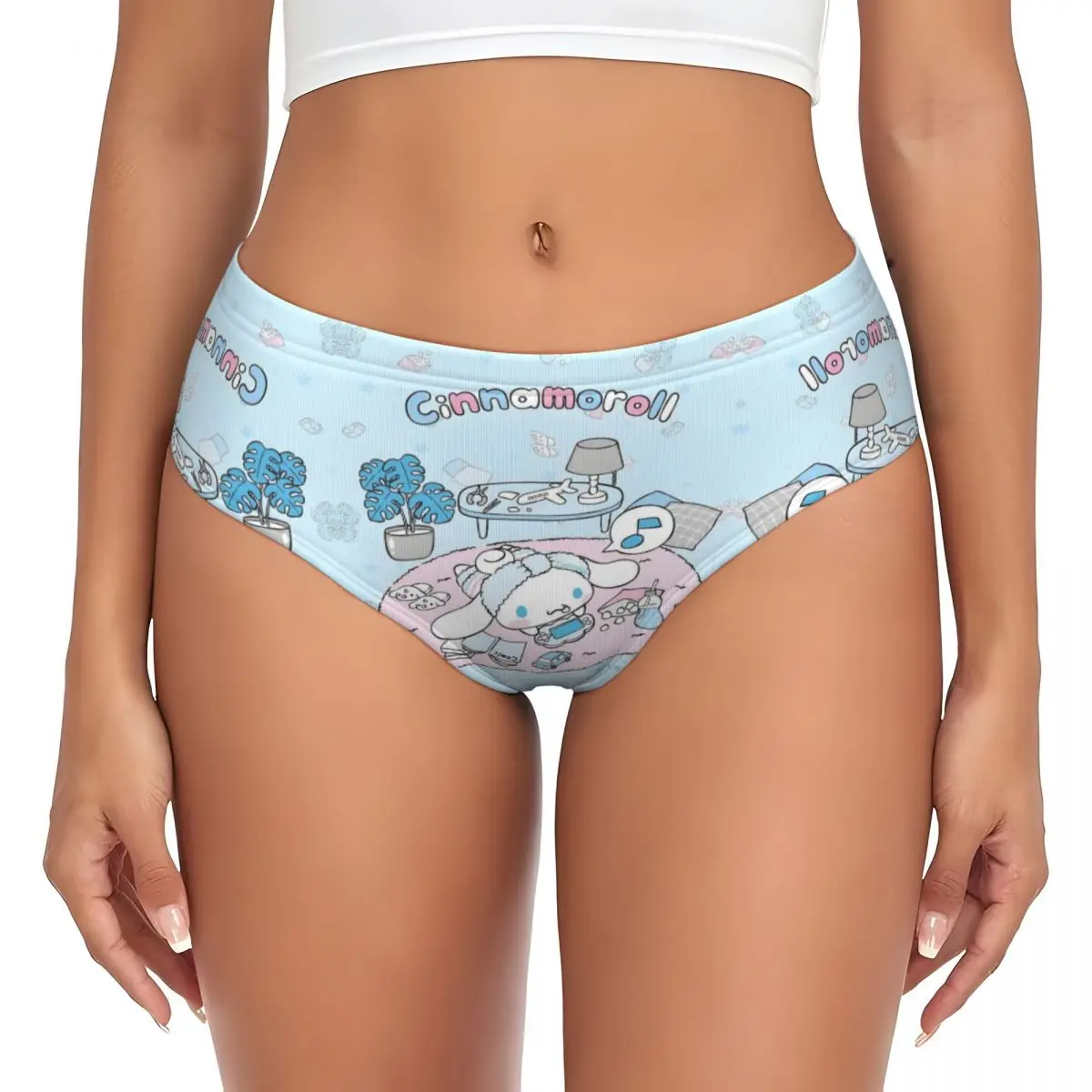 ผู้หญิงที่กําหนดเอง Cinnamoroll ใหม่ Animes การ์ตูนกางเกงกางเกงสบายชุดชั้นใน