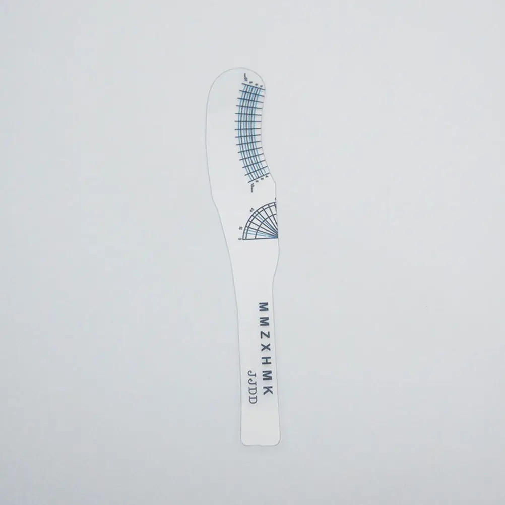 10Pcs Eyelash Ruler Paper Lash Measuring Tool Accurate Length and Curling Degree Eyelash Crafting Salon Essential