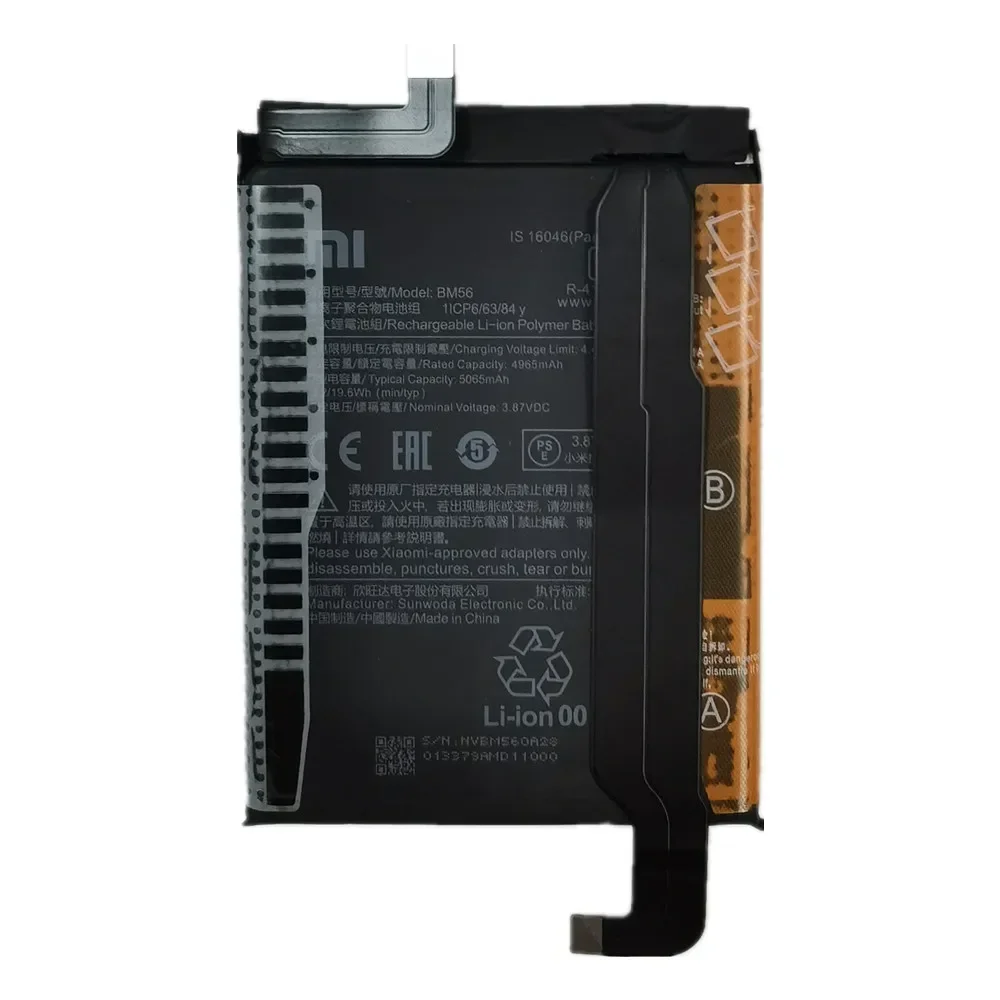 BM56 Original Replacement Battery For Xiaomi POCO F3 GT Redmi K40 Gaming Edition Battery Phone Bateria Battery Fast Shipping