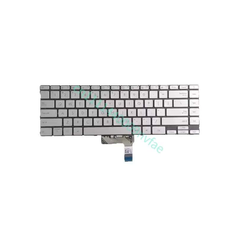 US Replacement Keyboard With Backlit for Asus ZenBook 14 UX425E UX425EA UX425JA UX425IA UM425IA Series silvery 0.3