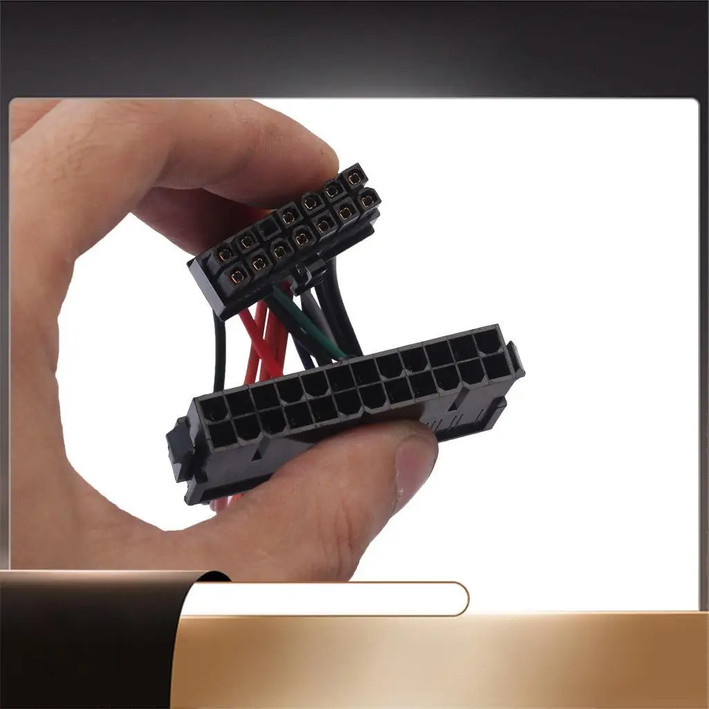 

15Cm Power Supply Cable Cord 18AWG Wire ATX 24 Pin To 14 Pin Adapter Cable For Lenovo IBM Dell Q77 B75 A75 Q75 Motherboard-N35R