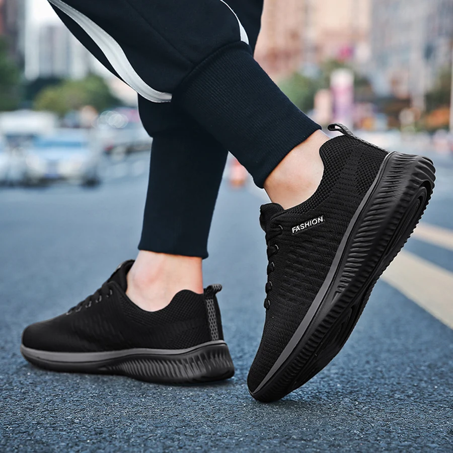 Uomo Running Walking Knit Shoes donna Fashion Casual Sneakers traspirante Sport Athletic Gym leggero