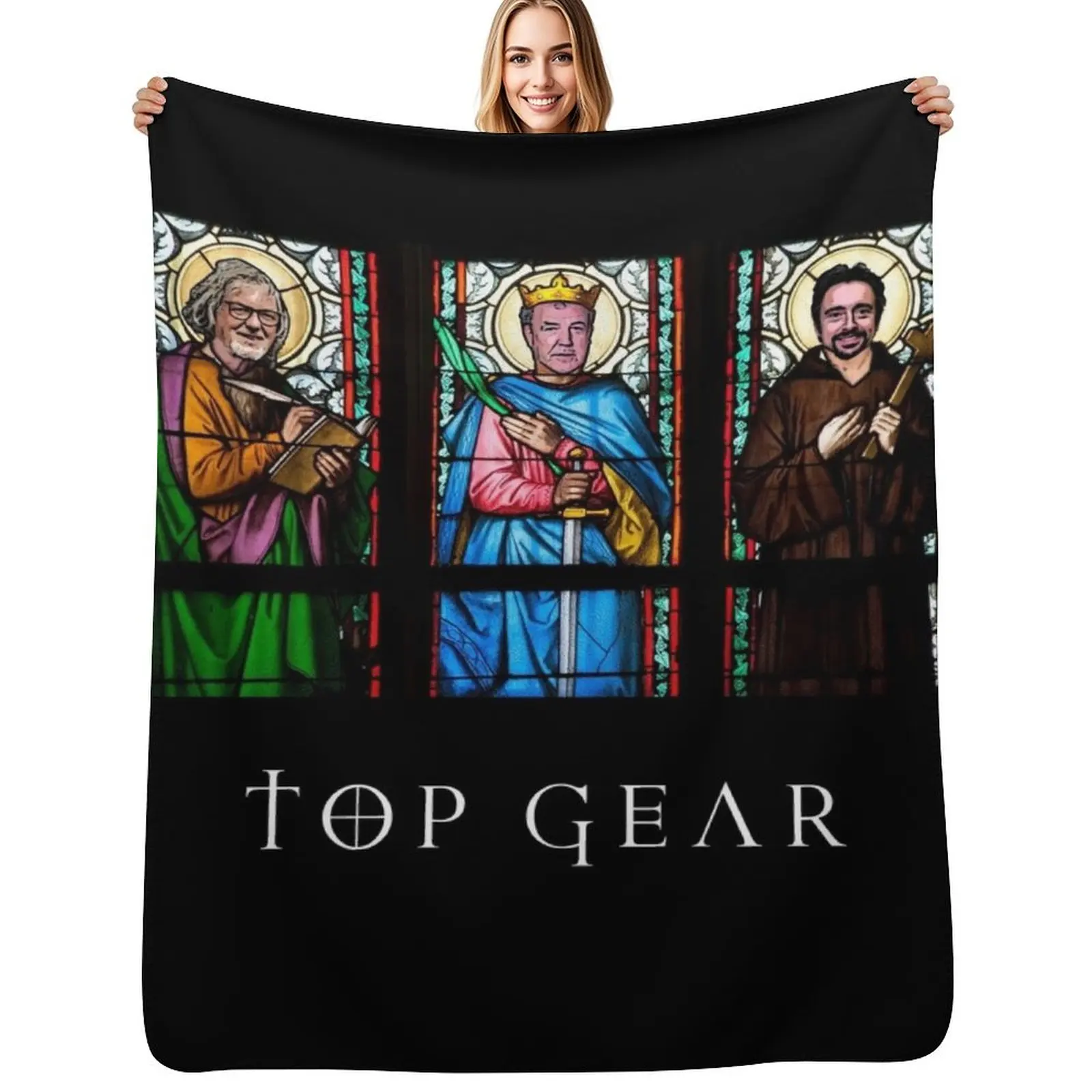 Clarkson May Hammond Our Three Saints Throw Blanket Elegant Warm Throw Blanket for Hotel Home
