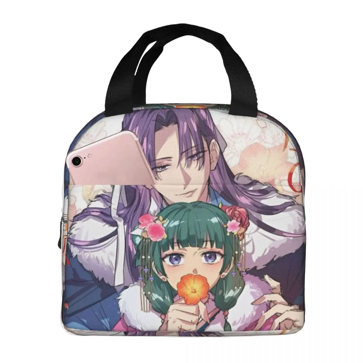 

Maomao Jinshi Anime Insulated Lunch Bag Large The Apothecary Diaries Meal Container Thermal Bag Tote Lunch Box Travel Girl Boy