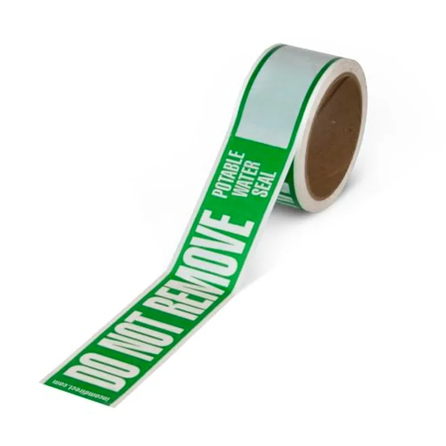 

Manufacturing Group Potable Water Printed Tape Decal Kit 12 Rolls of Potable Water Tape 2 inch x 165 feet 25 Decals (6 inch x 7