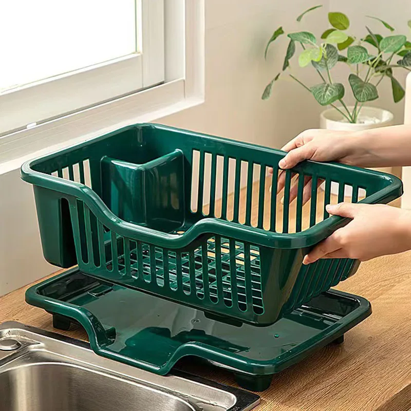 1Pc Bowl Dish Drying Rack Plastic Thickened Kitchen Organizer Tableware Drainer Storage Shelves Kitchen Dinnerware Organizer