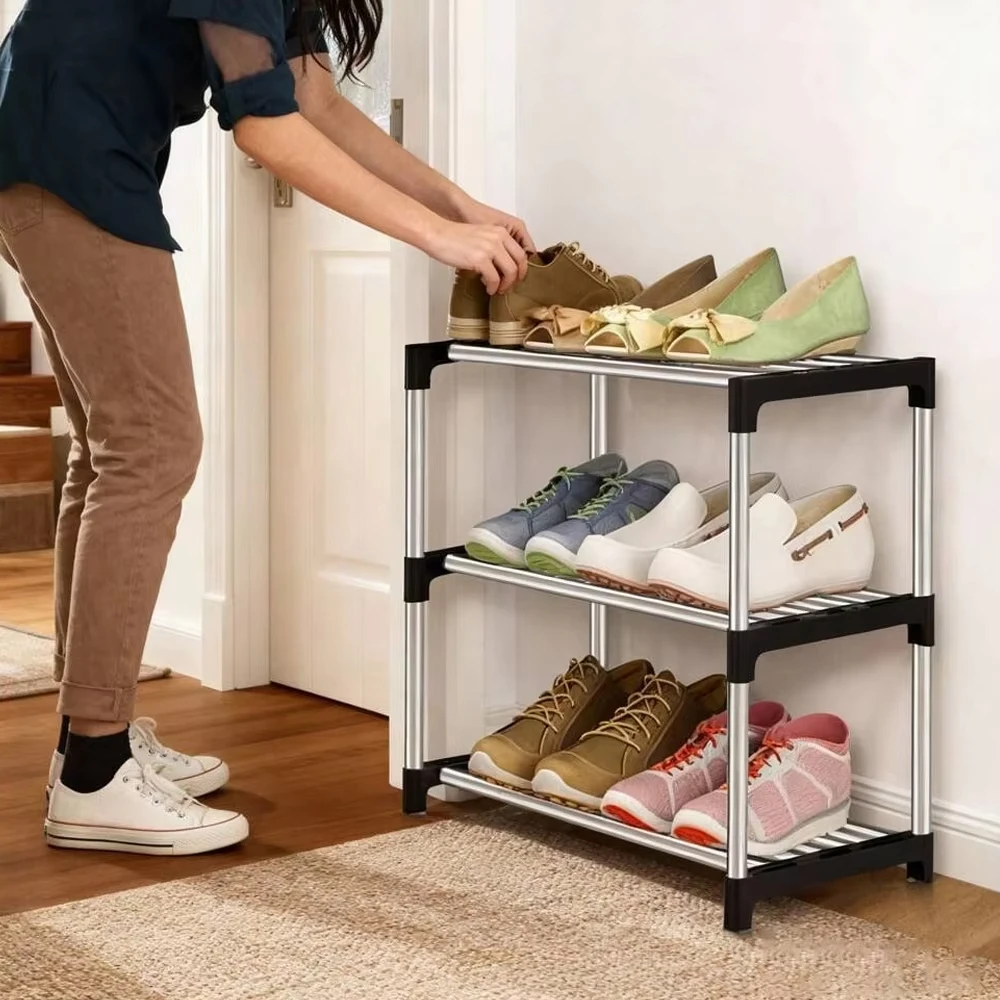 Multi Layer Simple Household Economical Shoe Rack Space Saving Shoe Cabinet Storage Rack at the Entrance of the Dormitory
