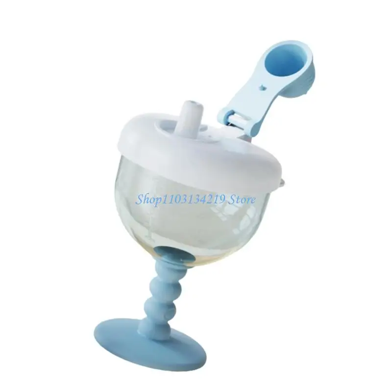 N5KC Party Themed Elegant Infant Cup with High Heel and Leak Proof Drinking Goblet