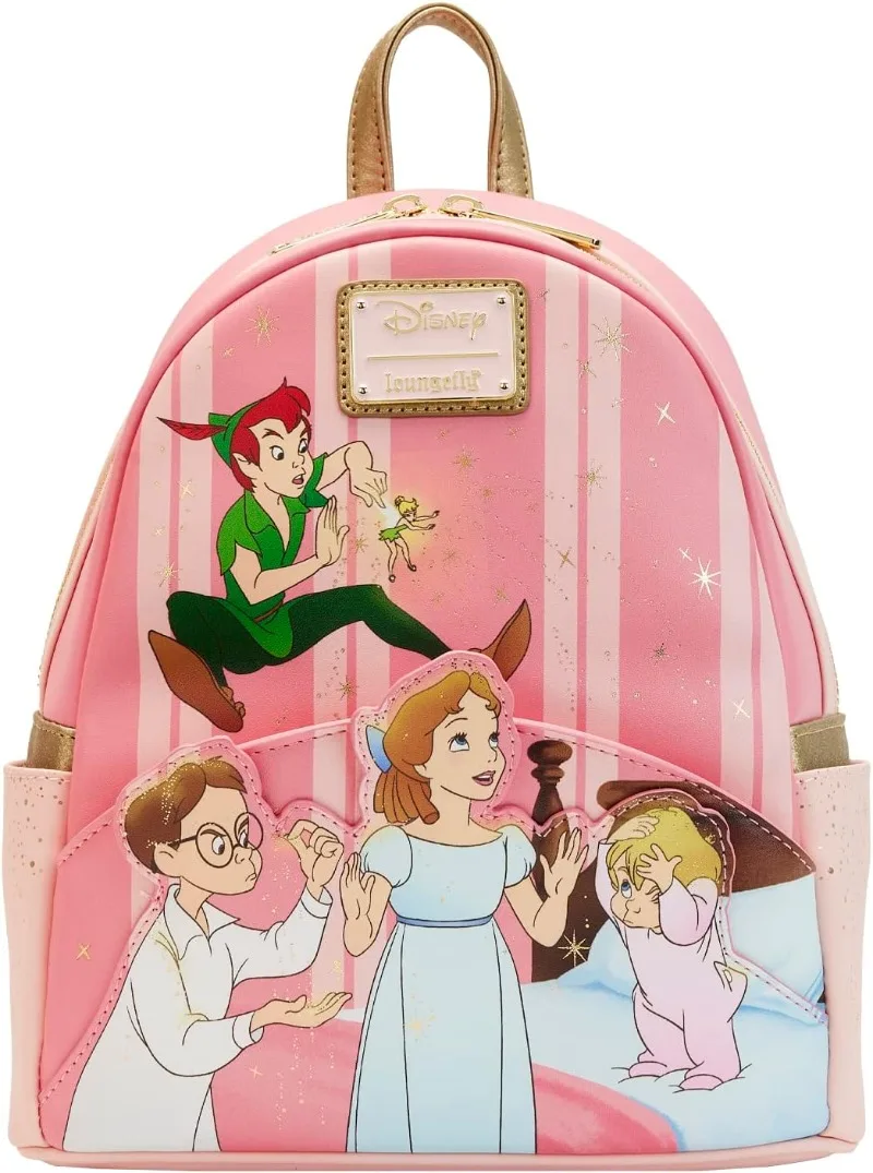 Loungefly Women's Pink Tinkerbell Print Mini Backpack for Kids & Adults view 2