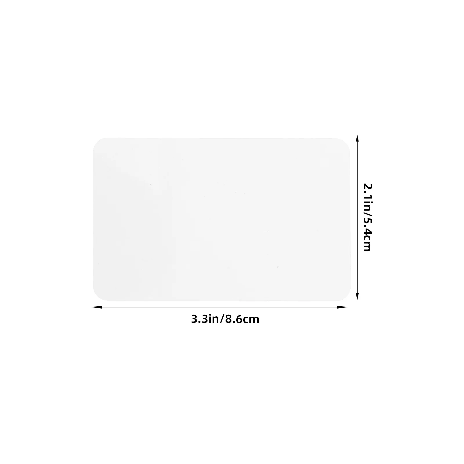 10Pcs Aluminum Metal Business Card Blanks Double-Sided Sublimation Heat Transfer Cards Blank Business Cards for Sublimation