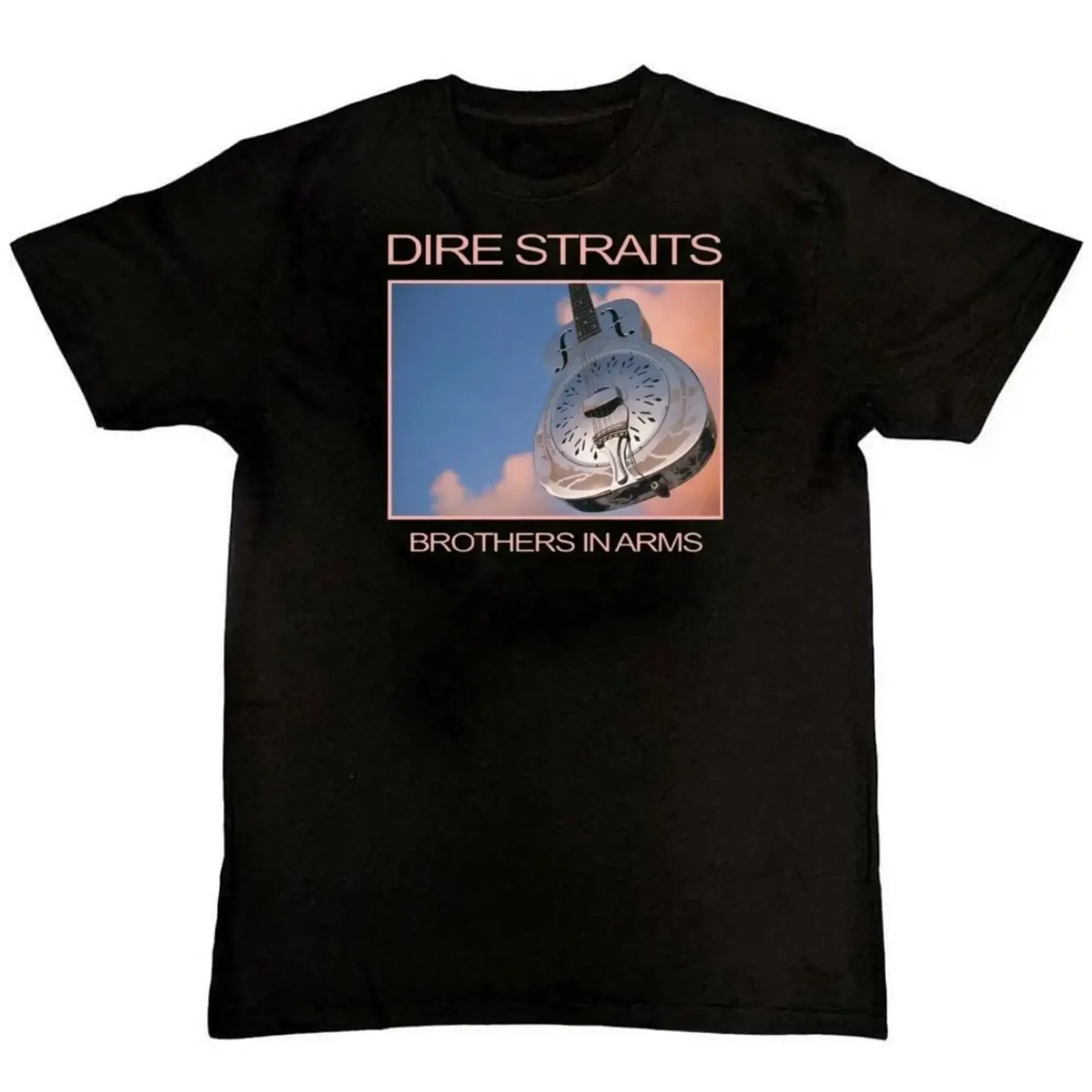 DIRE STRAITS BROTHERS IN ARMS MARK KNOPFLER ROCKUnisisex T Shirt S M L XL 2 3 4 vintage Washed Stretched homme