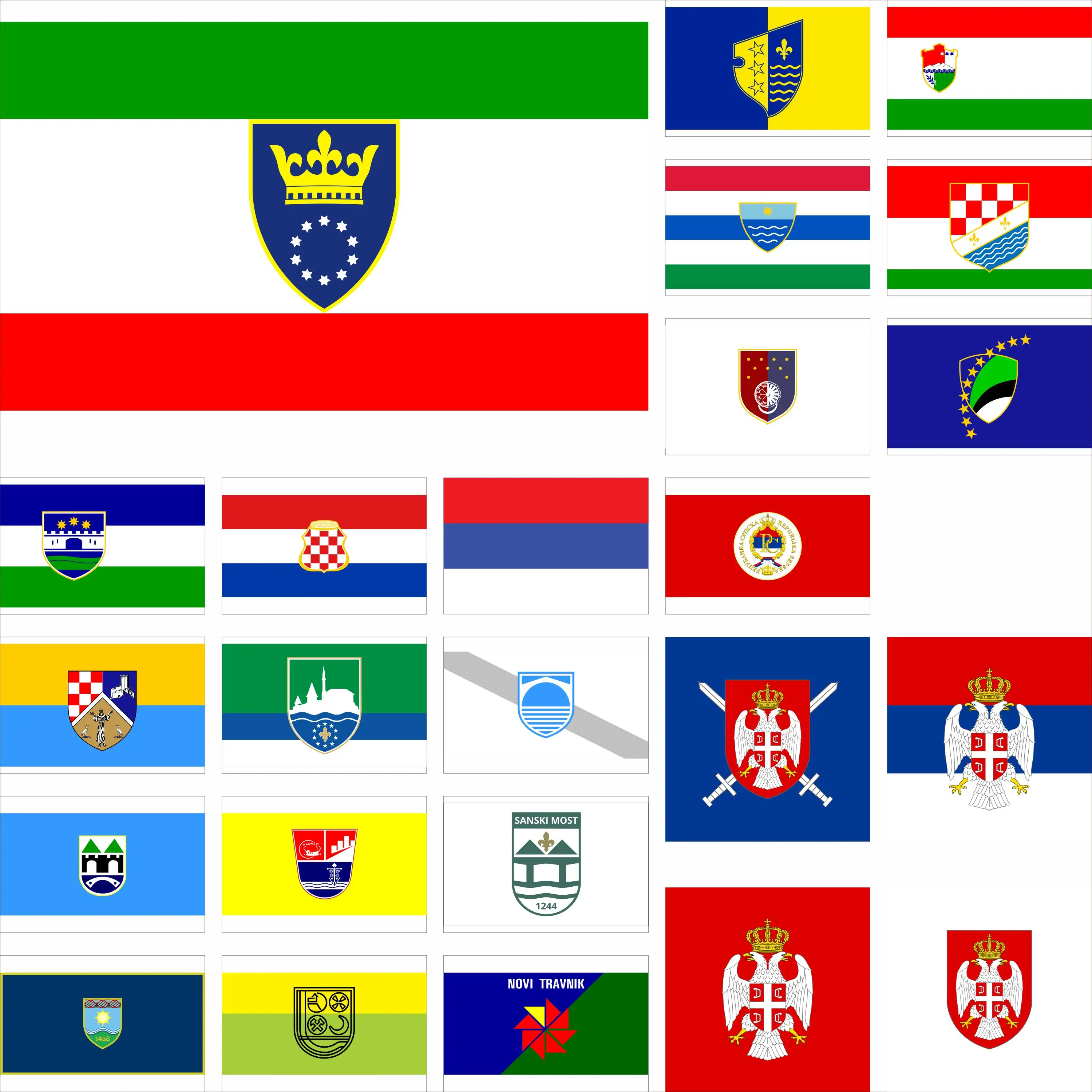 Bosnia and Herzegovina Cantons Federation flag City BA Zenica-Doboj banner 4X4FT 3x5ft 90x150cm President of Srpska flags