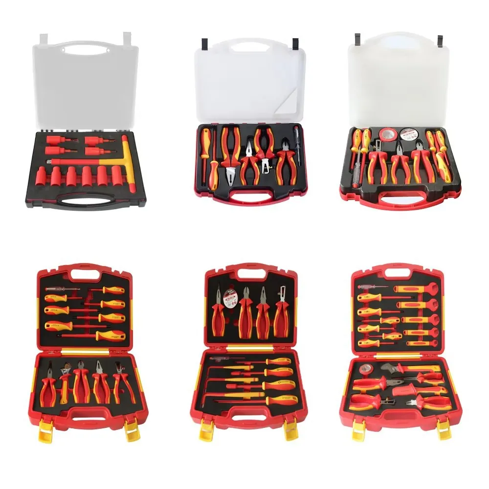 Professional Electrician Finework Mechanic 1000V Hand 16PCS VDE Insulated Tool Set With Hard Case OEM