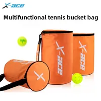 Bolsa para pelotas de tenis X-ace Pickleball con correa para el hombro, capacidad para pelotas de tenis de 60/120 piezas, paquete de pelotas de tenis portátil resistente