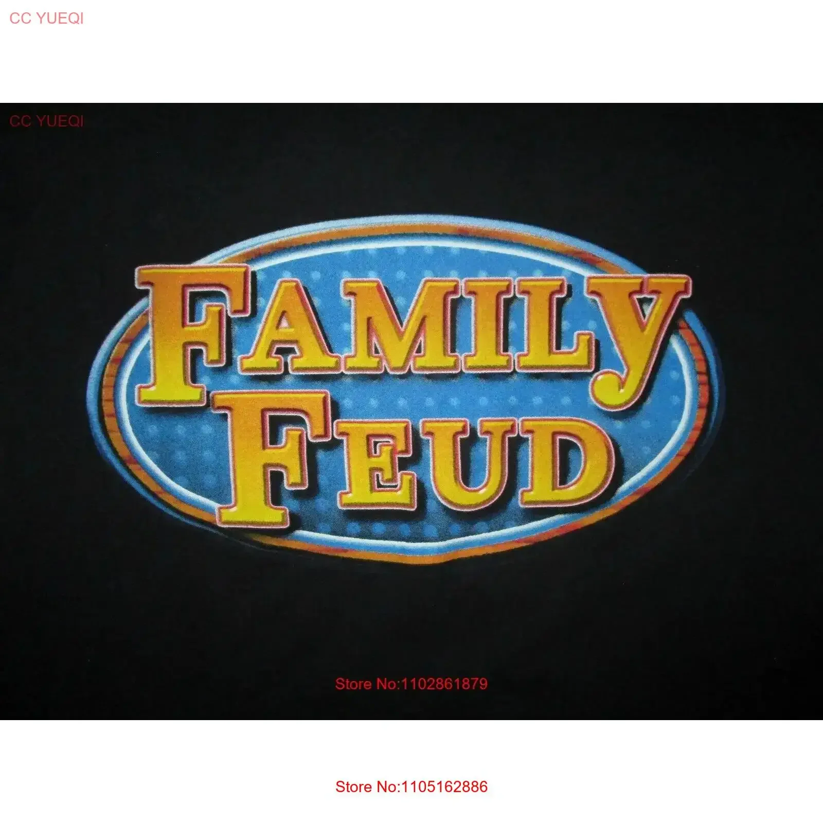 FAMILY FEUD T SHIRT Television TV Game Show Logo Adult MEDIUM vintage Washed Comfortable Stylish Unisex Stretched Slightly