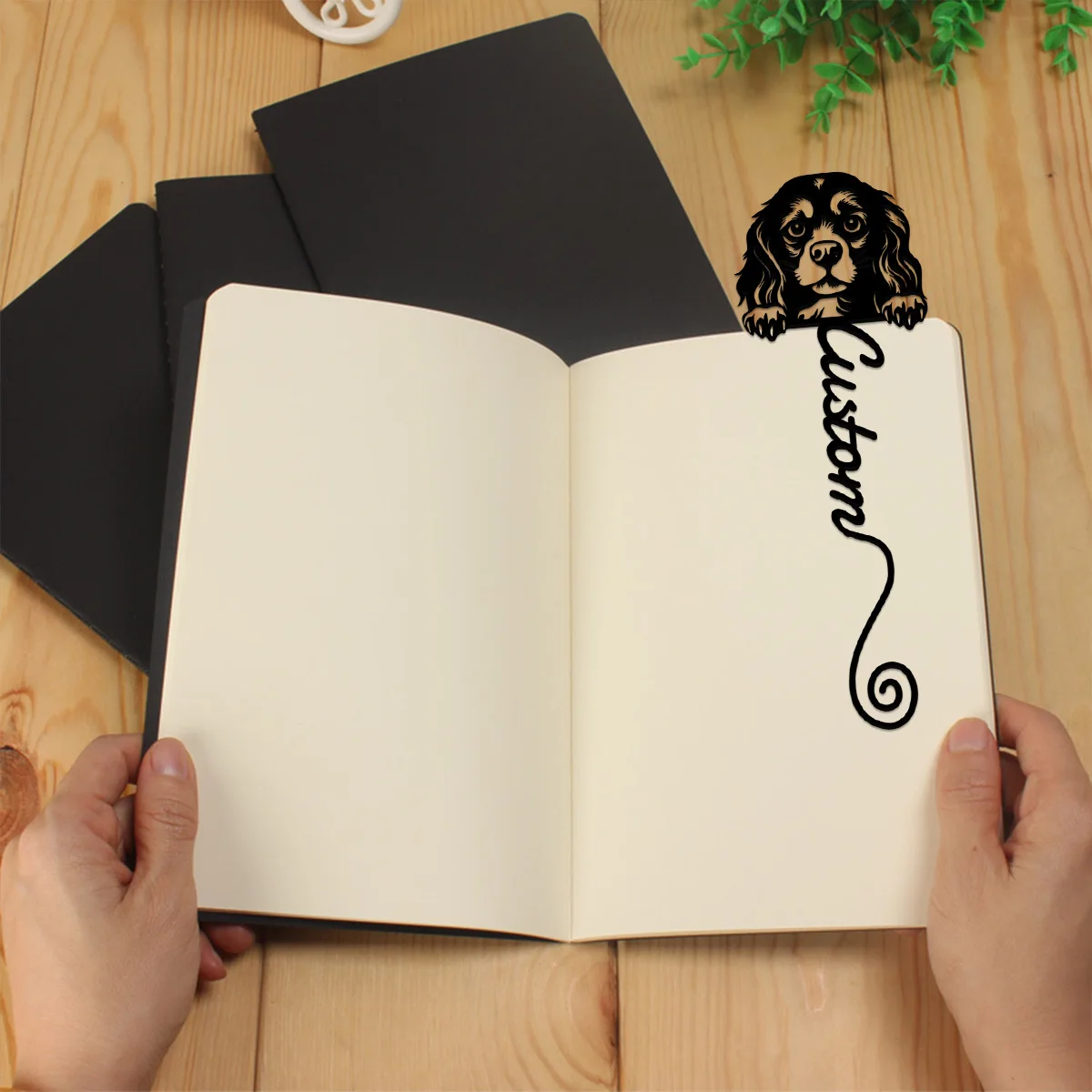 Marcapáginas personalizado, regalo para amantes de los libros, marcapáginas Cavalier King Charles Spaniel, regalo para el regreso a la escuela, regalo para el maestro, marcapáginas único