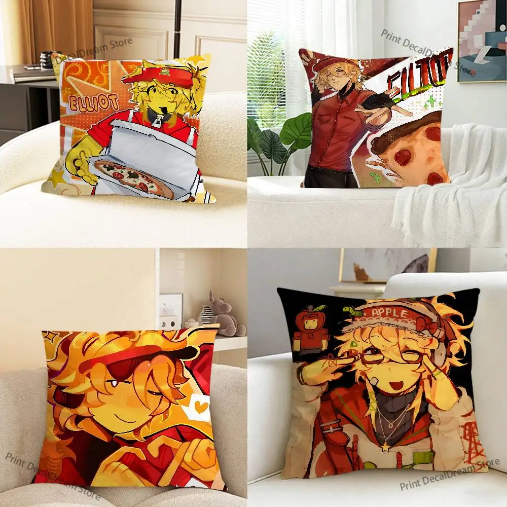 Elliot Fanart Printed Pillow Cover Cushion Case Simple Sofa Pillow Case No Pillow Core