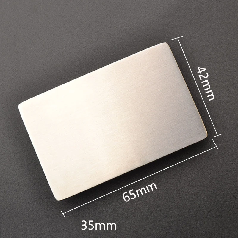 Deepeel 40mm czyste klamry paska ze stali nierdzewnej gładka klamra paski płócienne dla mężczyzn wypoczynek DIY skórzane rękodzieło akcesoria do dżinsów