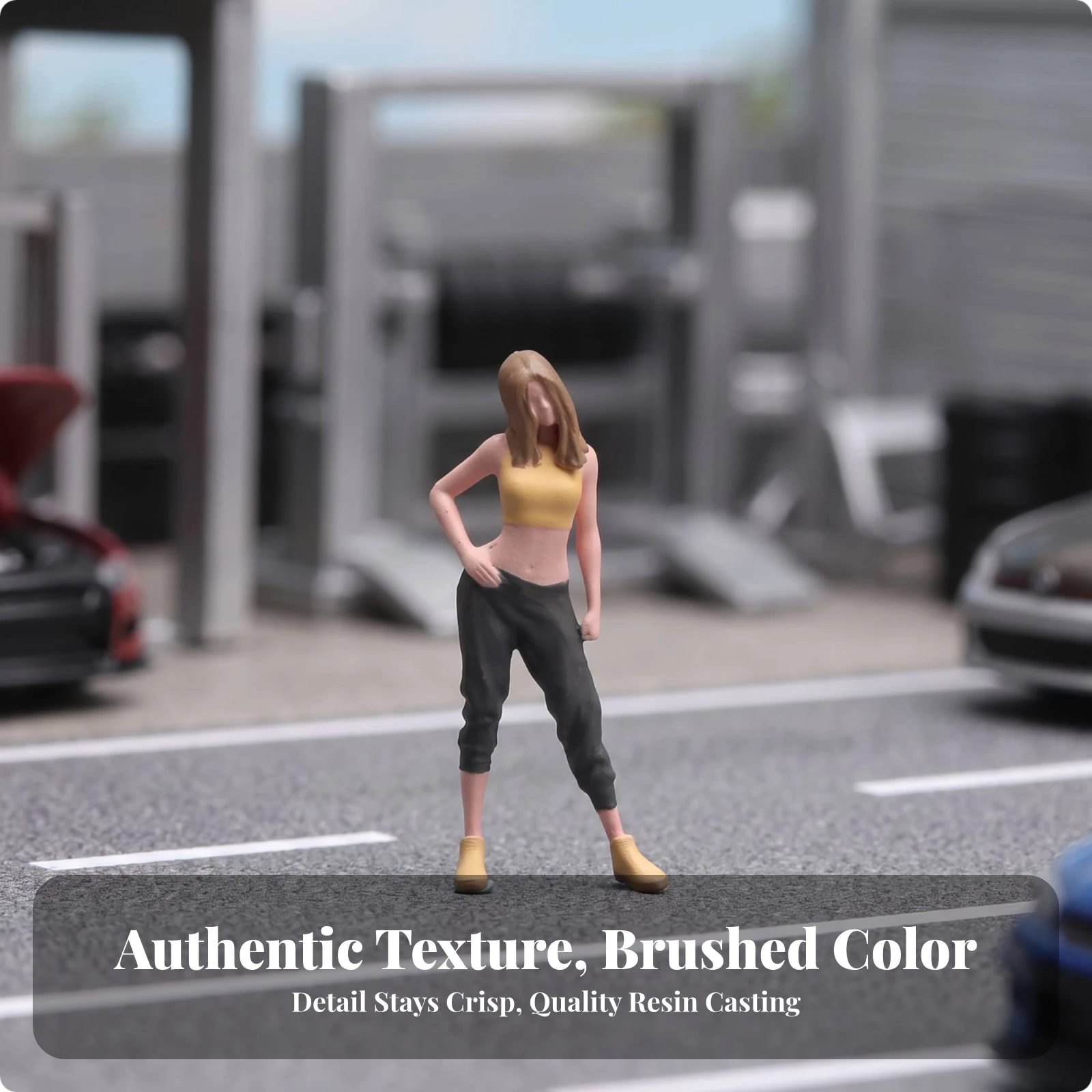 Miniature Woman Figure Realistic Woman Figurine Model Person Collectible Ornament Detailed for Hobbyists, Display Case