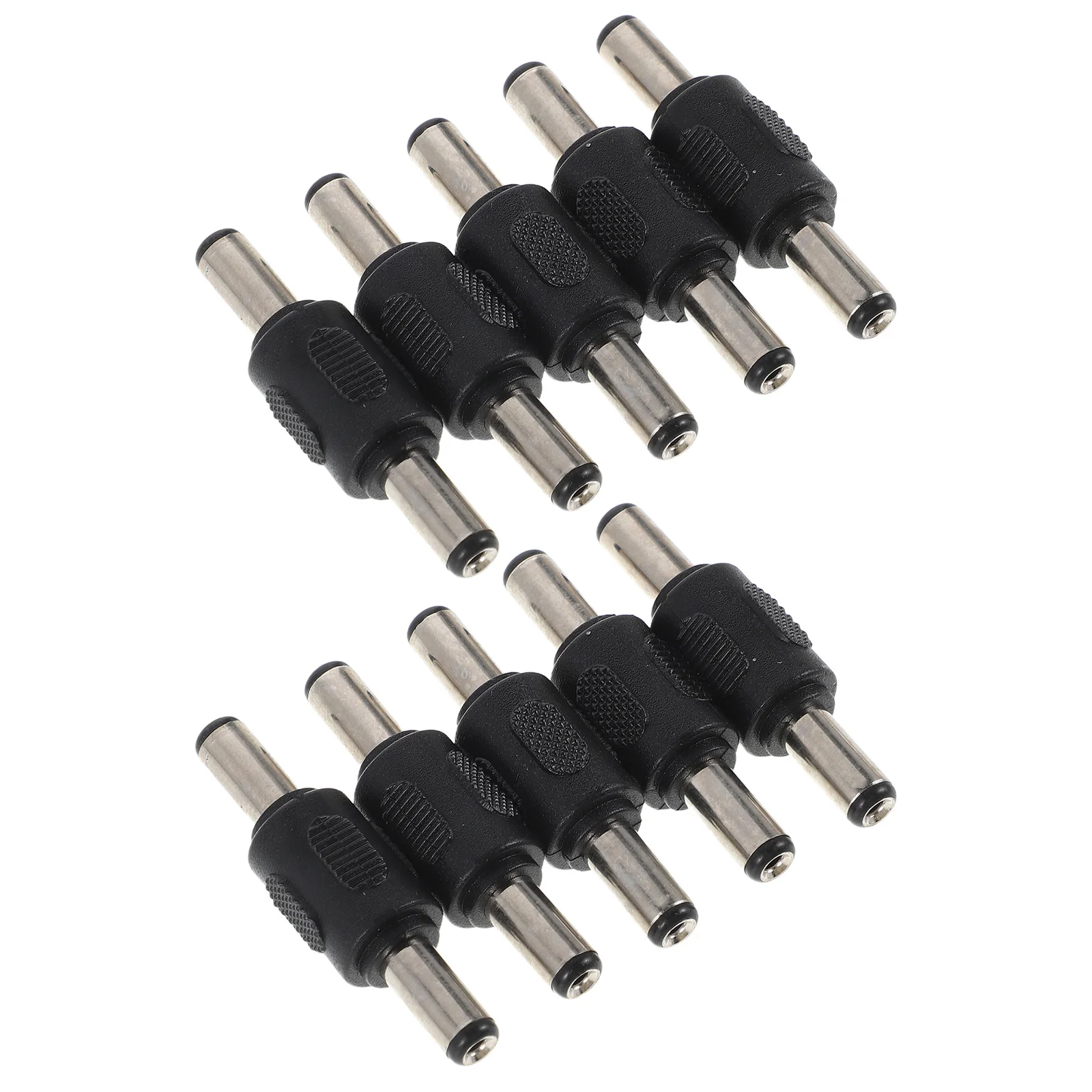 

10Pcs Dc Barrel Male to Male Adapter 5.5x2.1mm Inline Dc Power Barrel Connector for Cctv Camera LED Light Charging Cable