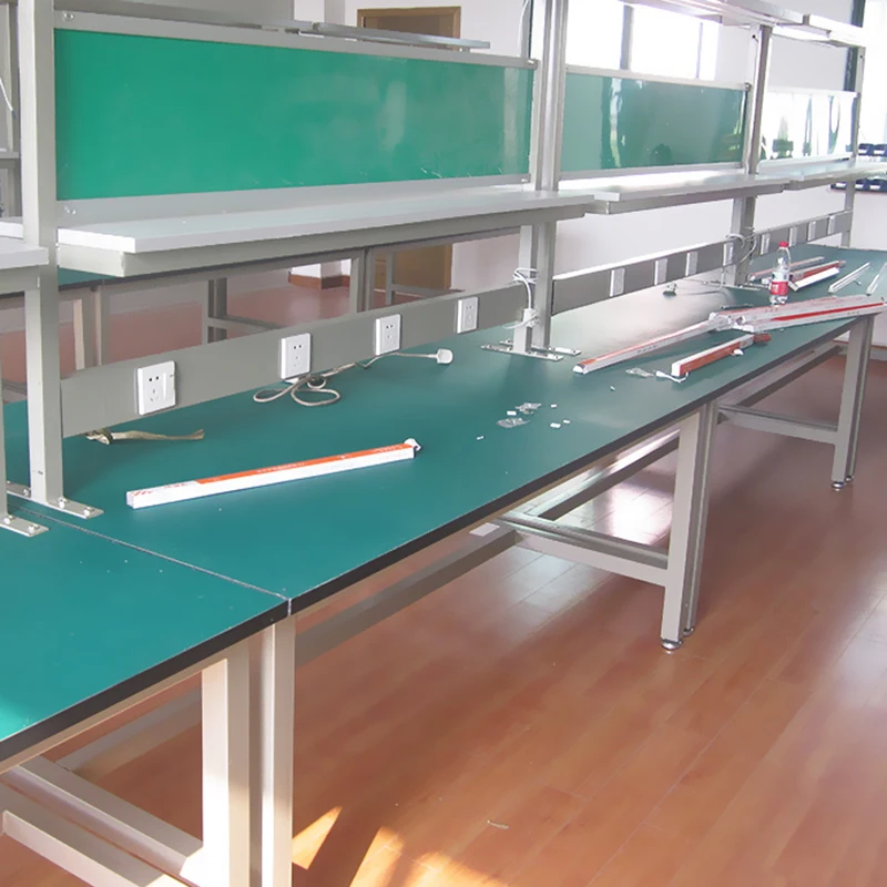 Industrial assembly line workshop workbench aluminum workbench with drawers