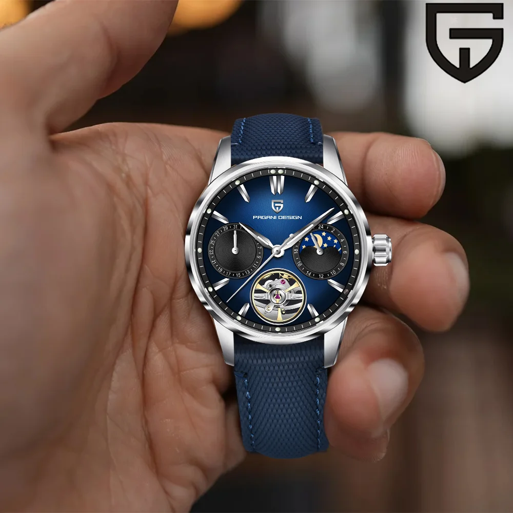 

Pagani Design's Новые мужские часы 41 мм, роскошные брендовые автоматические механические часы из нержавеющей стали, водонепроницаемые часы-пилот 100 м