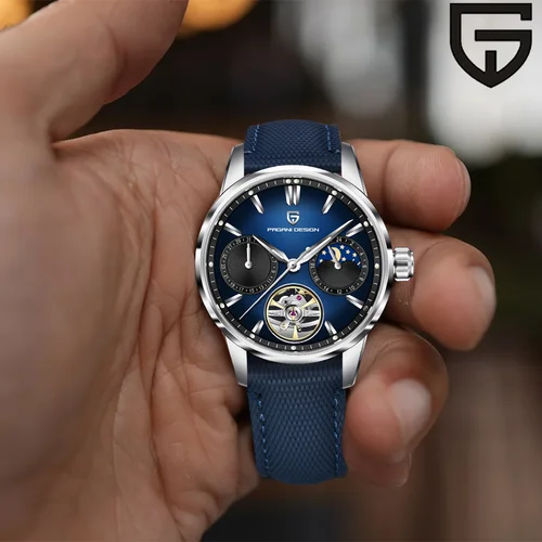 Pagani Design's nuevo reloj para hombre de 41MM, reloj mecánico automático de marca de lujo, reloj piloto resistente al agua de 100m de acero inoxidable