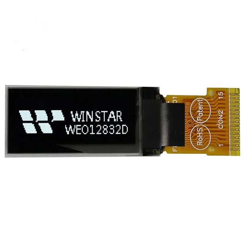 WEO012832DWPP3N0000 WINSTAR OLED 128x32, 128x32 OLED Display 15PIN New And Original 1pc/Lot