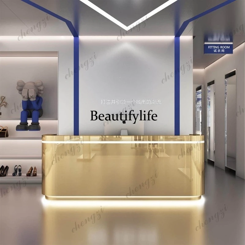 Salon Unique Reception Desks Modern Company Executive Display Reception Desks Design Luxury Escritorio Commercial Furniture
