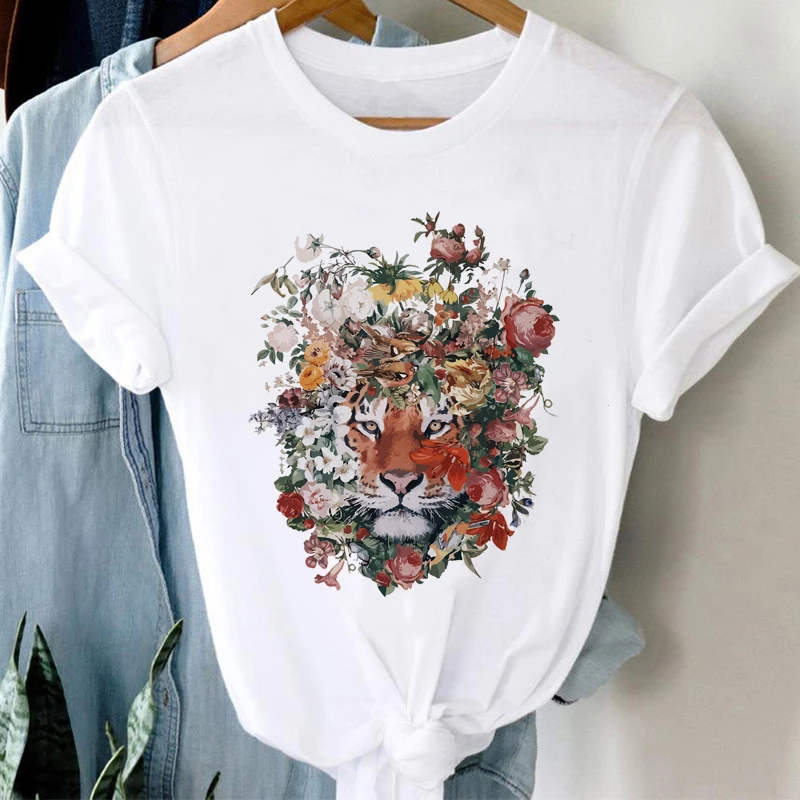 Women Ice Cream Casual Cute Beach 90s Cartoon Short Sleeve Graphic Summer Fashion Print Female Clothes Tops Tees Tshirt T-Shirt