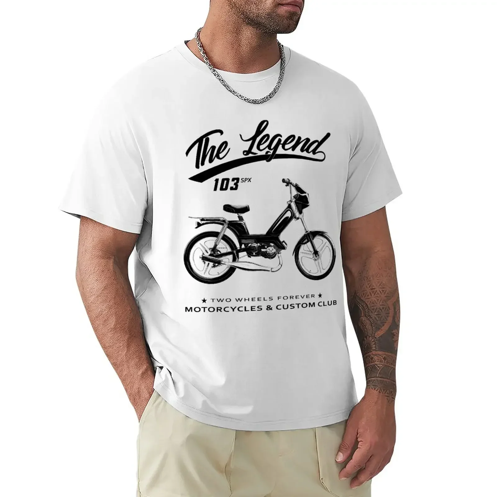 Moped 103 SPX humor t shirt cotton man clothes o-neck t shirts men fashion mens t-shirt streetwear graphic harajuku 2024