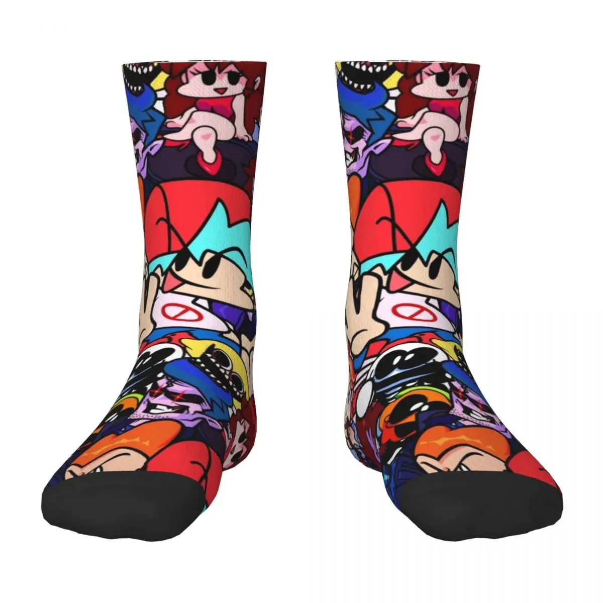 

Friday Night Funkin Collage Socks Lots snow hip hop Socks For Man Women's