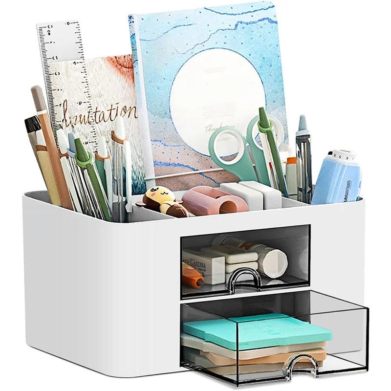 HFES Bureau-organizer Penhouder Multifunctionele pennenhouder Bureaulade voor kantoor Thuis School Roze