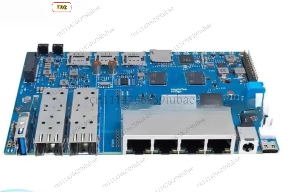 BK_BPI-R4 Router Development Board MT7988A Quad-Core 2x 10G SFP 4x GbE Open-Source SBC, Replacement Parts