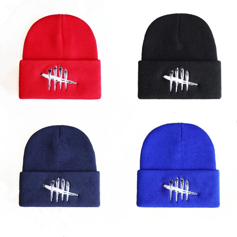 Deads by Daylight Game Cosplay Fashion Embroidered Outdoor Skiing Autumn Winter Warm Hip Hop Knitted Hat Unisex Evan MacMillan