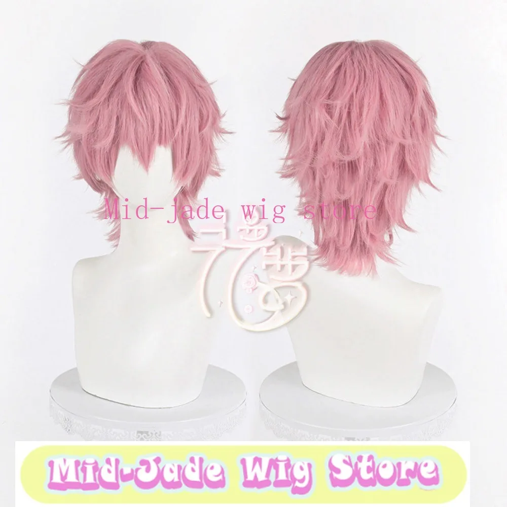 Yarichin Cosplay Wig Short Hair Natural Texture Synthetic Fiber Hairpiece for Costume Party