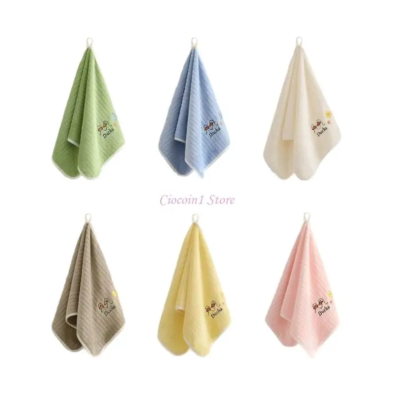 

Y1UB Soft Comfortable Baby Towel Coral Fleece Fabric Quick Dry Washcloth 25x50cm