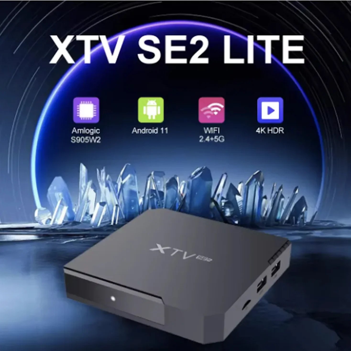 Meelo Plus XTV SE2 Lite TV BOX IR o BT remoto Android 11 Amlogic S905W2 4K 2G RAM 8G ROM BT My1tv vs xtv air