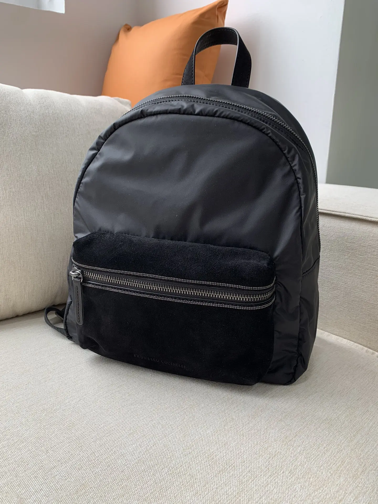 

24New B//C Suede Patchwork Large Capacity Shoulder Bag